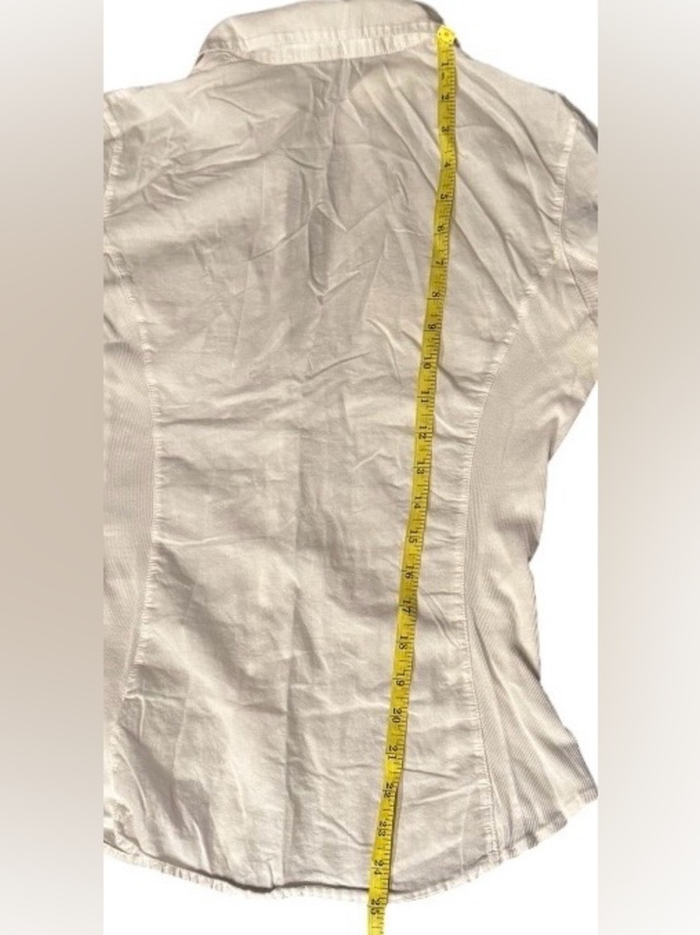 James Perse size L (3) sheer slub side panel button down shirt minimalist basic - Picture 11 of 11